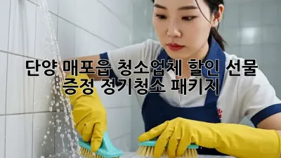 단양 매포읍 청소업체 할인: 🎁선물 증정! 정기청소 패키지
